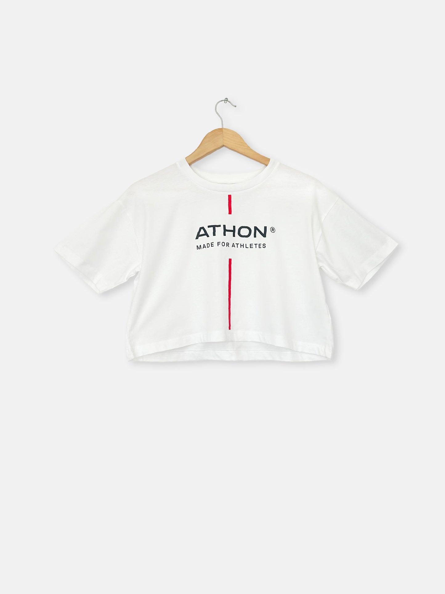 Athon logo women's crop t-shirt